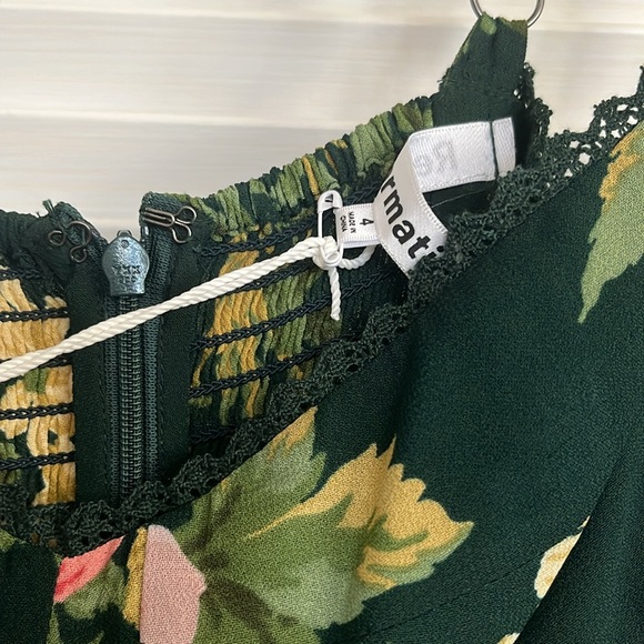 NWT Reformation Felda Dress Belvedere Green Floral sz4 - Picture 10 of 13